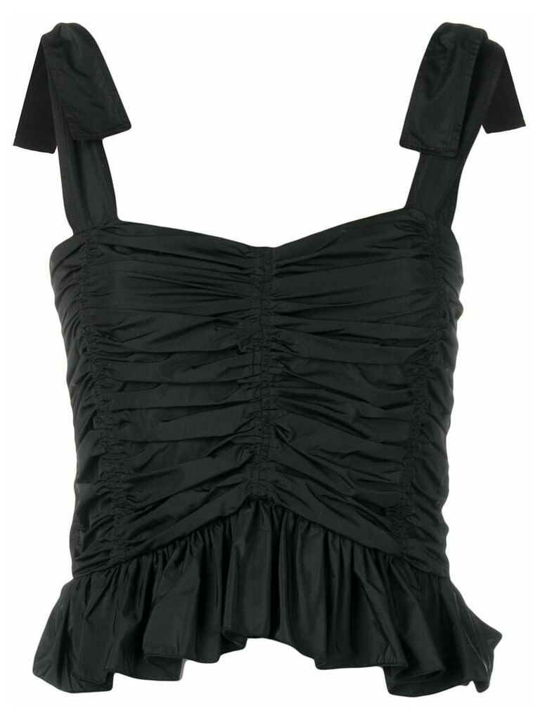 See by Chloé ruched sleeveless top - Black