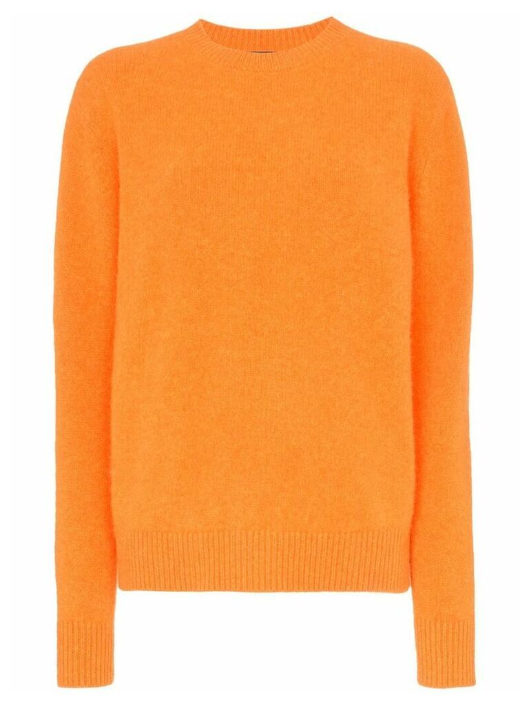 The Elder Statesman cashmere crew neck sweater - Orange
