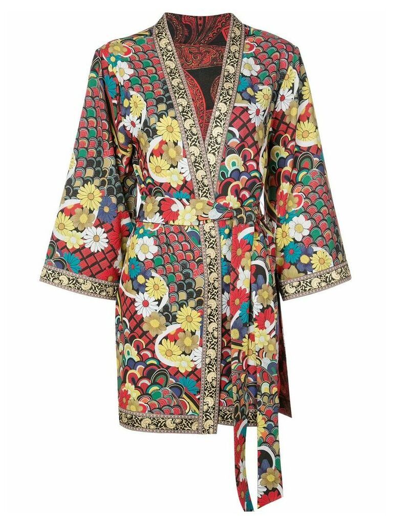 Alice+Olivia floral print belted jacket - Multicolour
