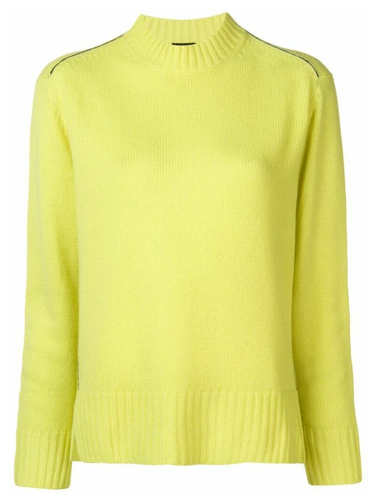 Joseph long-sleeve fitted sweater - Yellow
