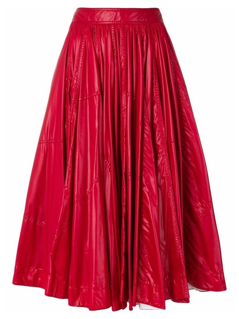 Calvin Klein 205W39nyc shiny full skirt - Red