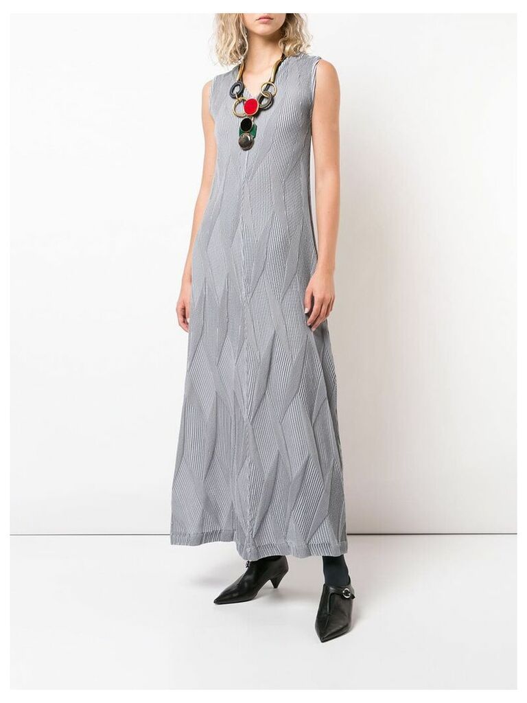 Issey Miyake textured pleat dress - Grey