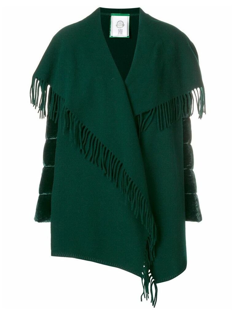 Moncler draped shawl cardi-coat - Green