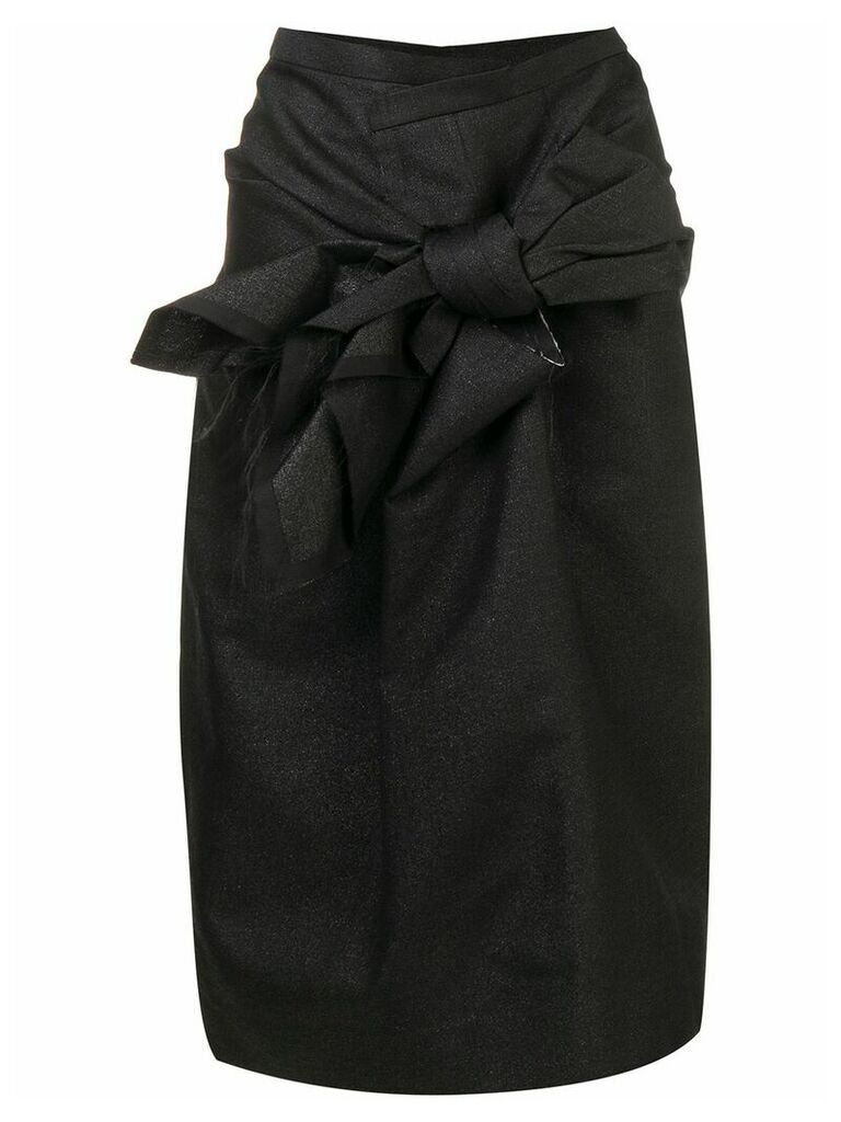 Comme Des Garçons bow detail skirt - Black