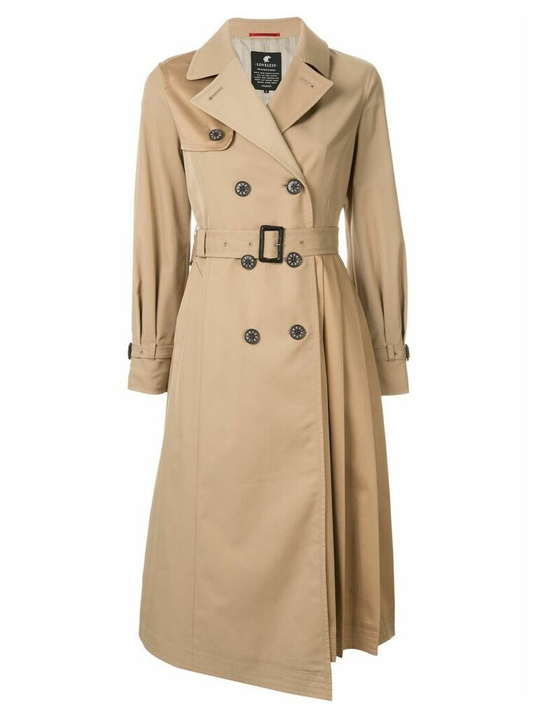 Loveless double-breasted trench coat - NEUTRALS