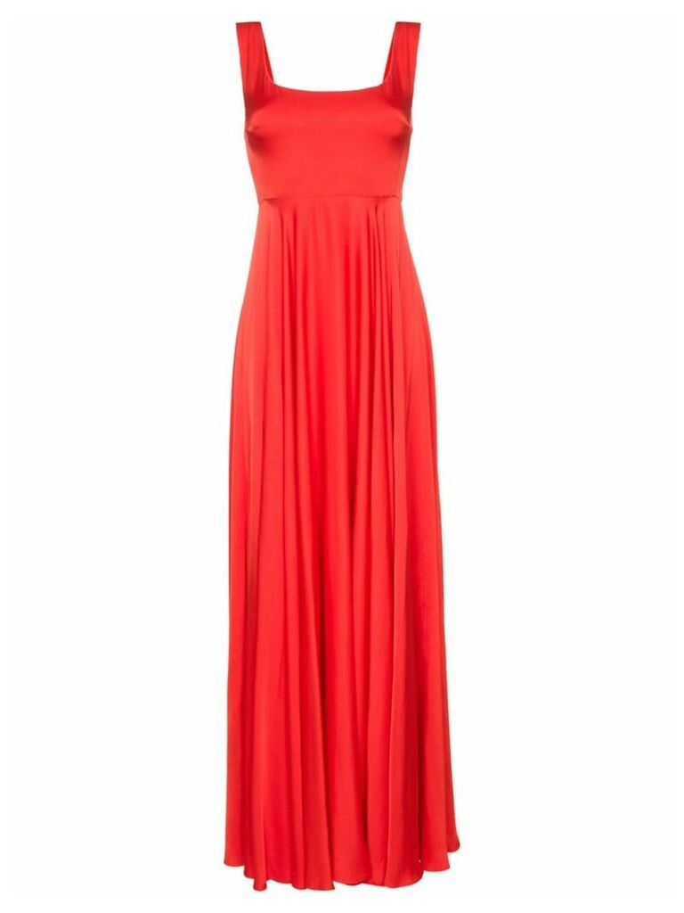 Solace London Naie satin maxi-dress - Red