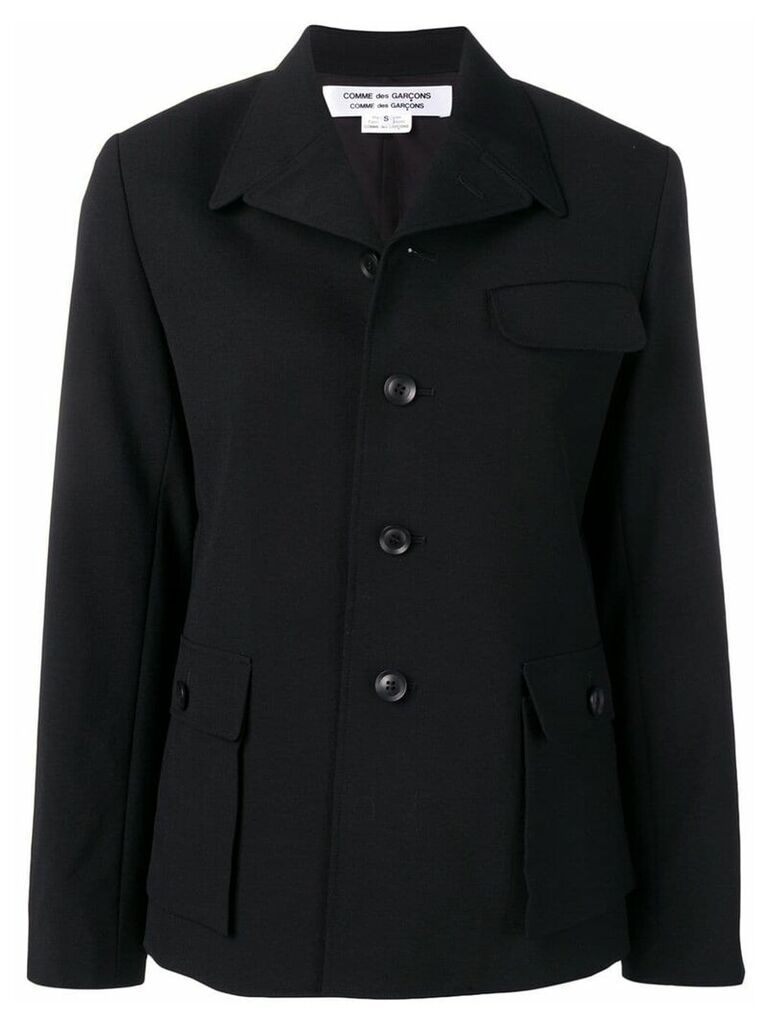 Comme Des Garçons Comme Des Garçons sctructured fitted blazer - Black