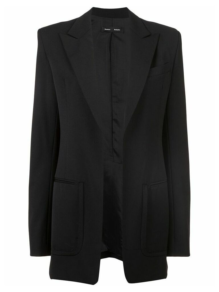 Proenza Schouler Wool Suiting Blazer - Black