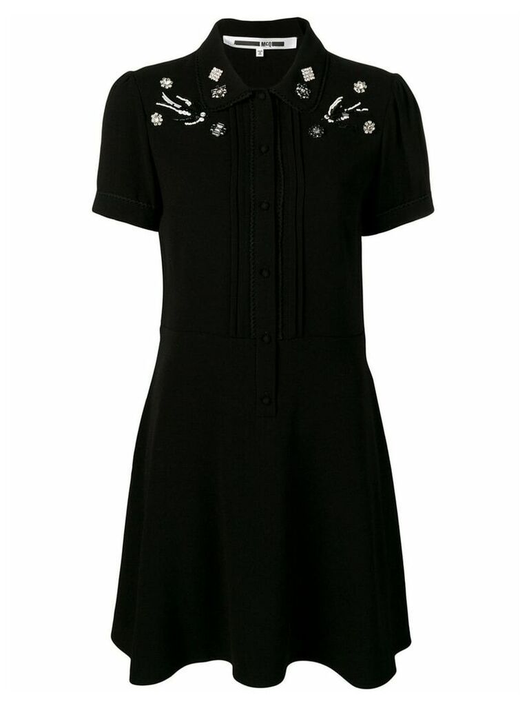 McQ Alexander McQueen swallow embellished school dress - Black