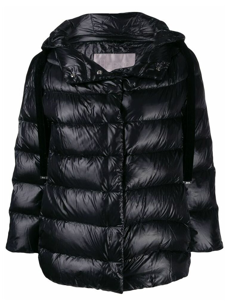 Herno padded hooded coat - Black