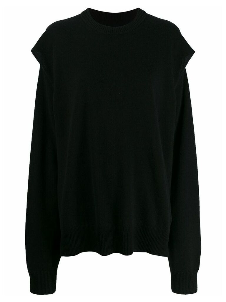 Maison Margiela sleeve cutout sweatshirt - Black