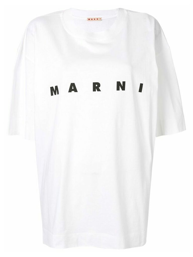Marni logo print T-Shirt - White
