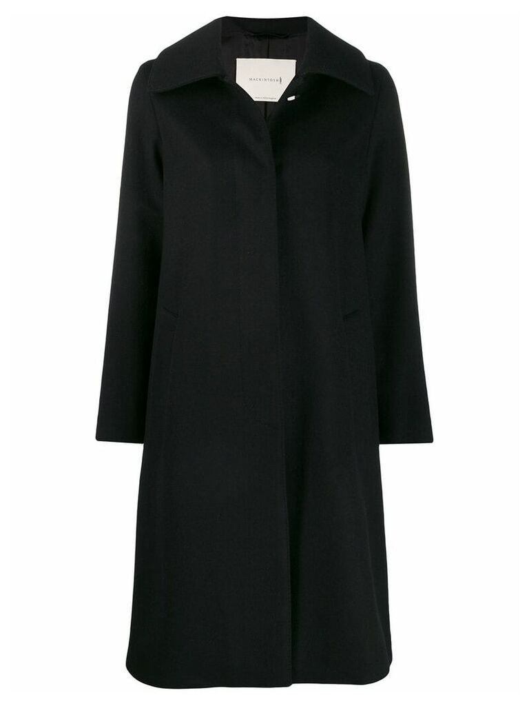 Mackintosh KILLIN Black Wool & Cashmere Single-Breasted Coat