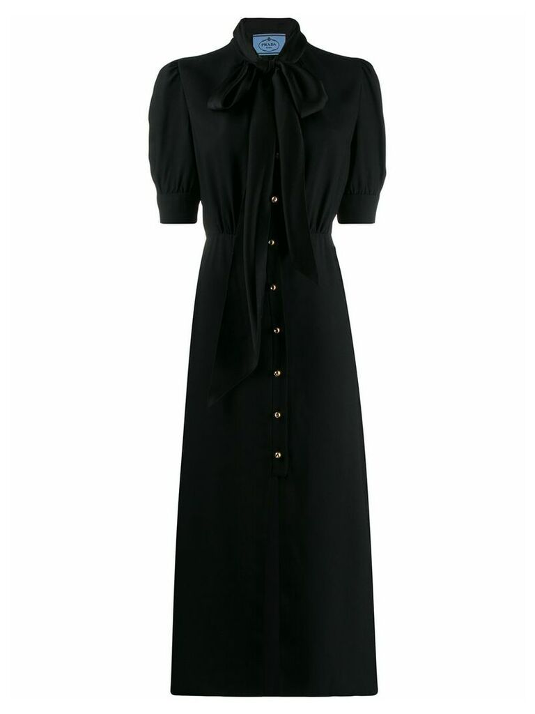 Prada pussybow blouse dress - Black