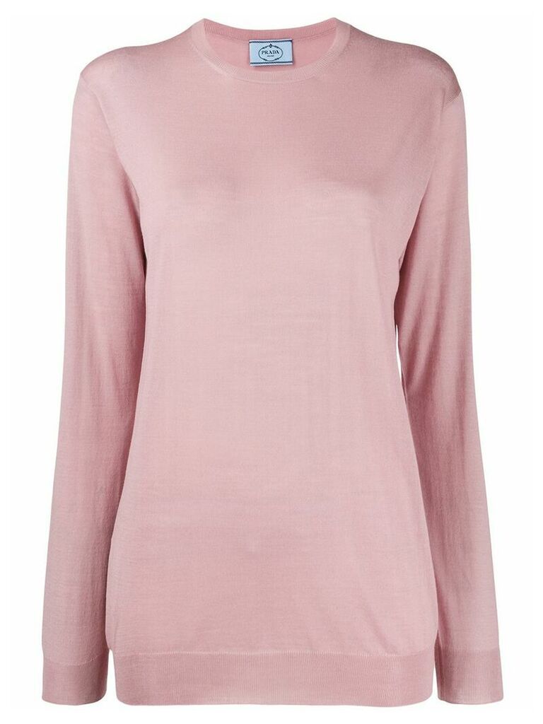 Prada relaxed fit jumper - PINK