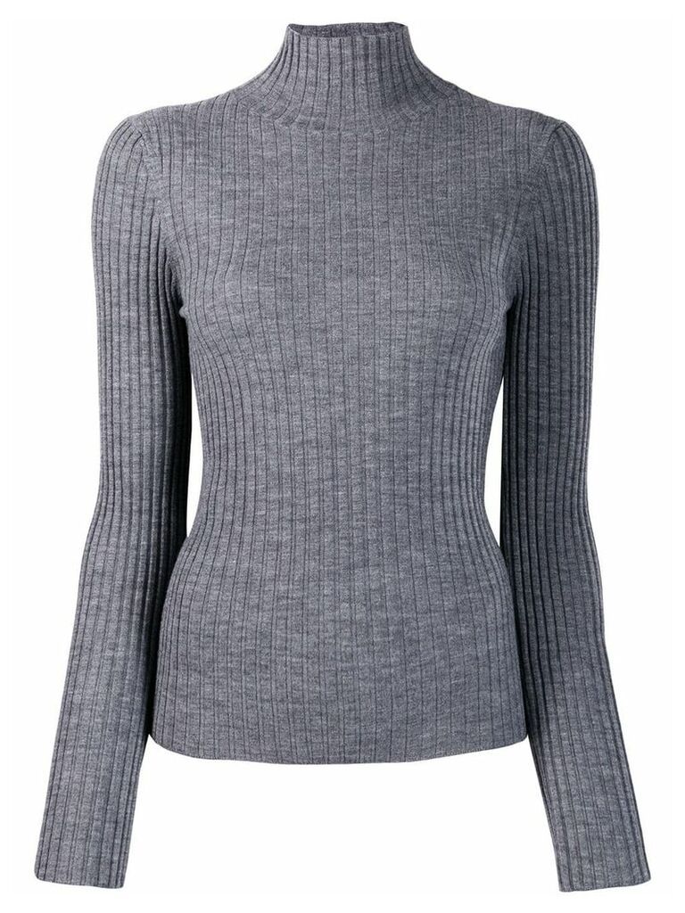 Plan C turtleneck wool jumper - Grey