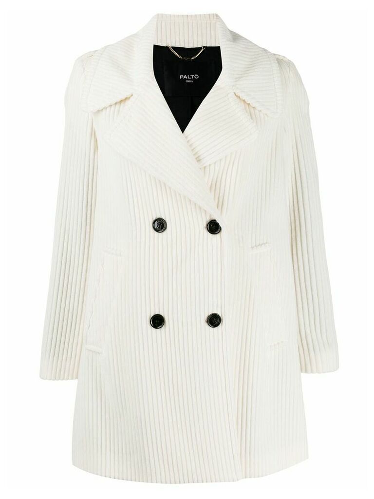 Paltò double buttoned coat - White