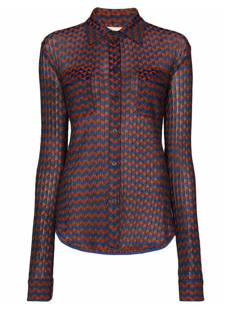 Wales Bonner geometric pattern long-sleeve shirt - MAGIC MULTI