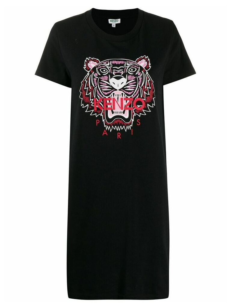 Kenzo Tiger print T-shirt dress - Black