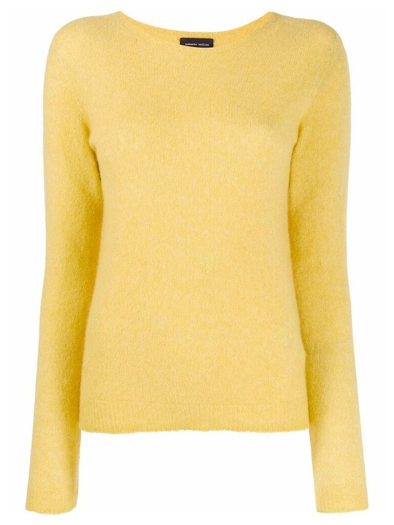 Roberto Collina knitted round neck sweatshirt - Yellow