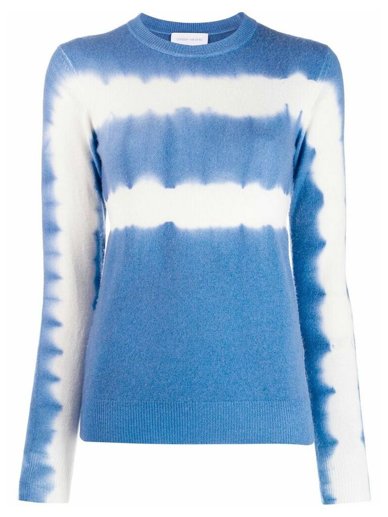 Christian Wijnants tie-dye knit top - Blue