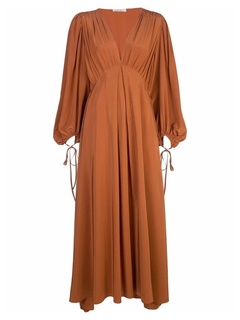 The Row Sante V-neck dress - Brown