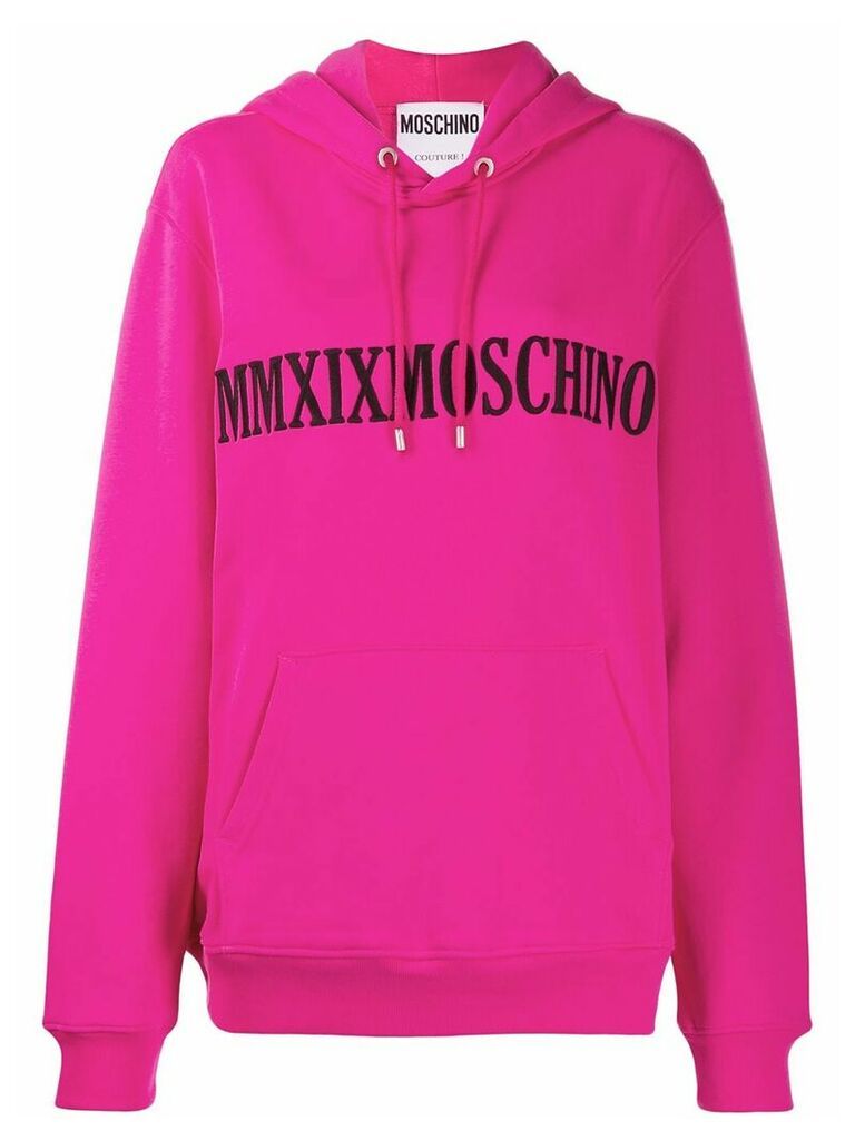 Moschino MMXIX hooded sweatshirt - PINK