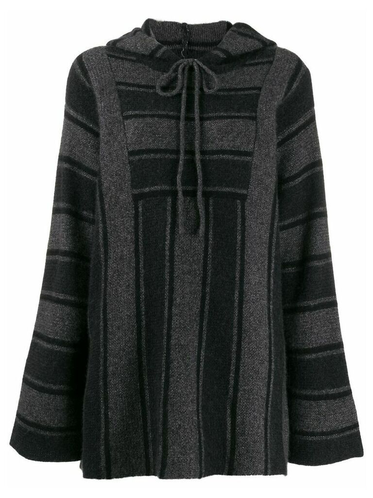 The Row Lina striped hoodie - Black