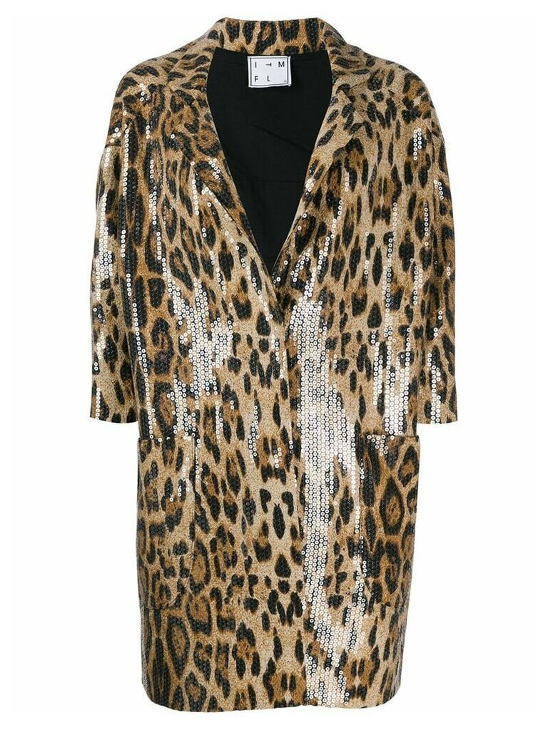 In The Mood For Love Sara animal print jacket - Brown