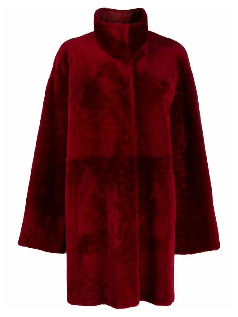 Drome fantasy fur coat - Red
