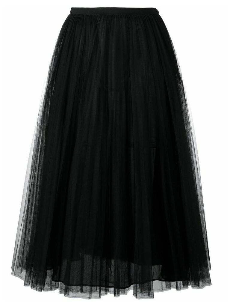 Valentino tulle A-line skirt - Black