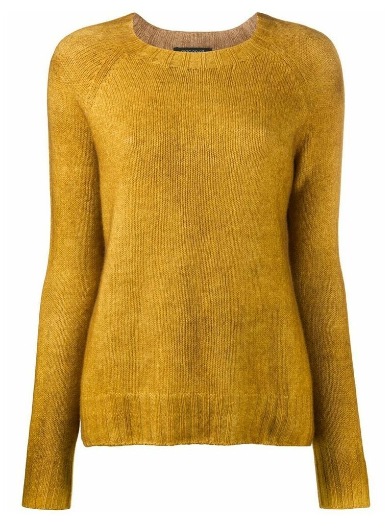 Aragona crew-neck knit sweater - Yellow