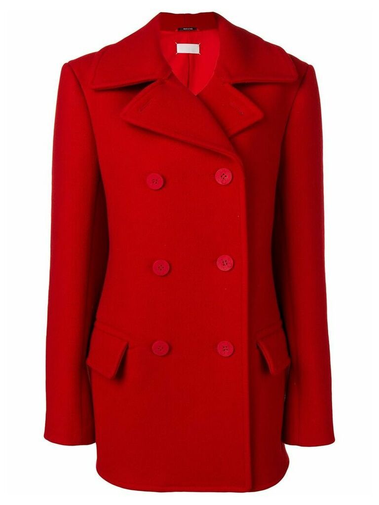 Maison Margiela double breasted coat - Red