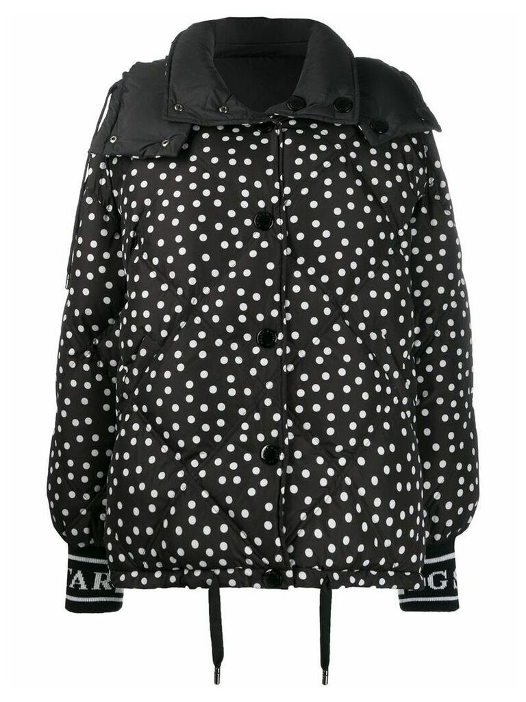 Dolce & Gabbana reversible polka dot puffer jacket - Black