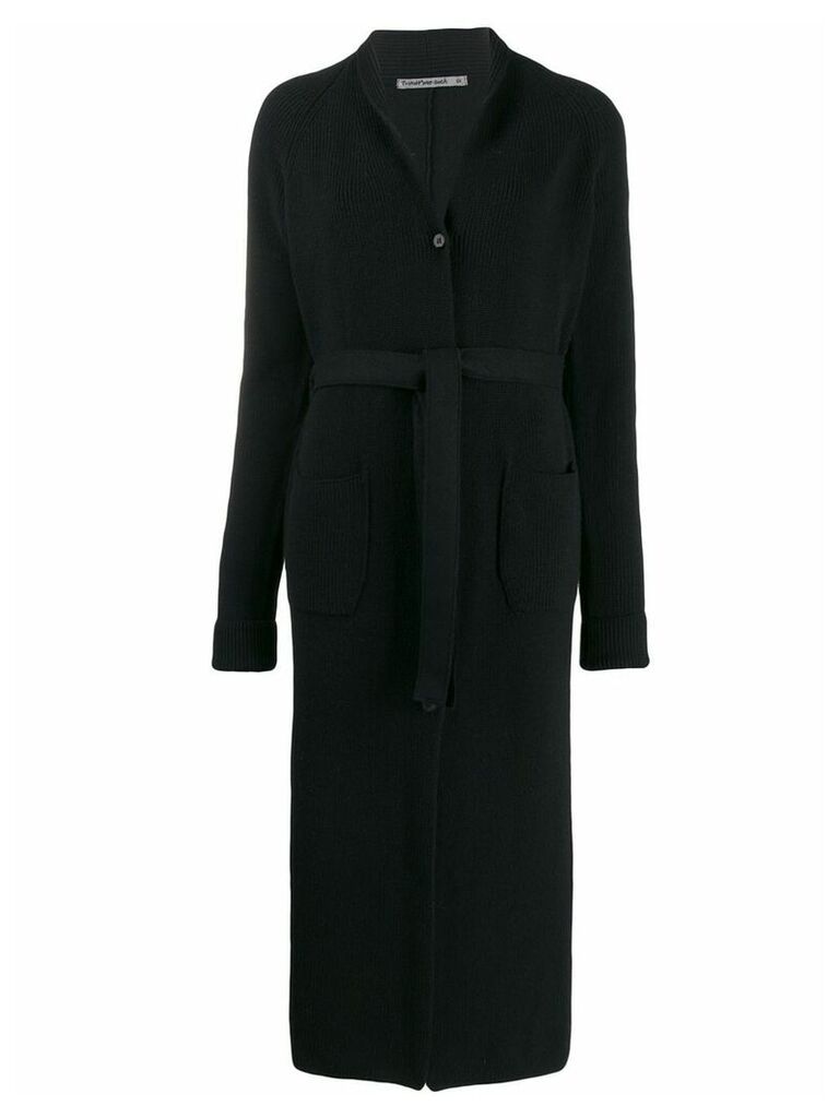 Transit belted cardi coat - Black
