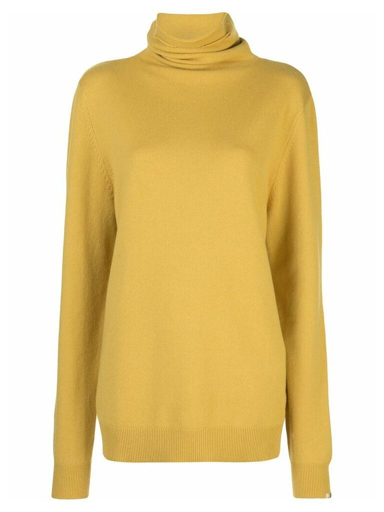 Extreme Cashmere loose-fit roll-neck jumper - Yellow