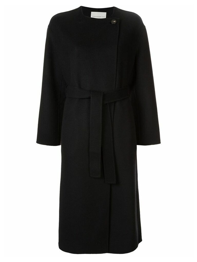 Tomorrowland collarless mid-length dress - Black