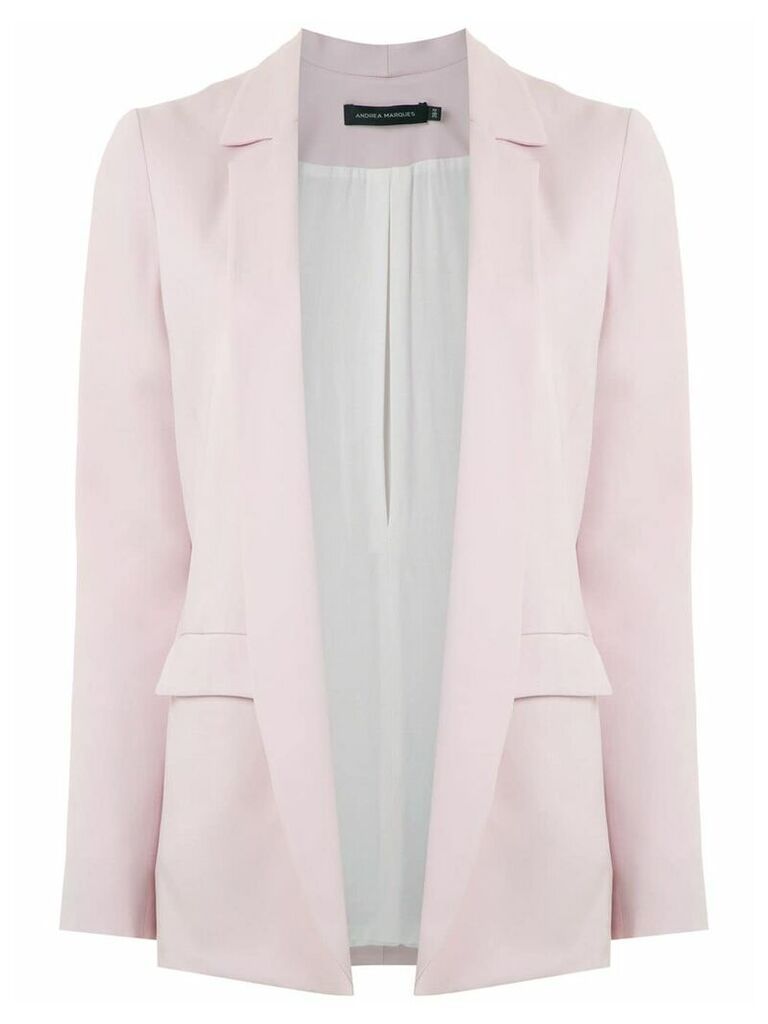 Andrea Marques open front blazer - PINK