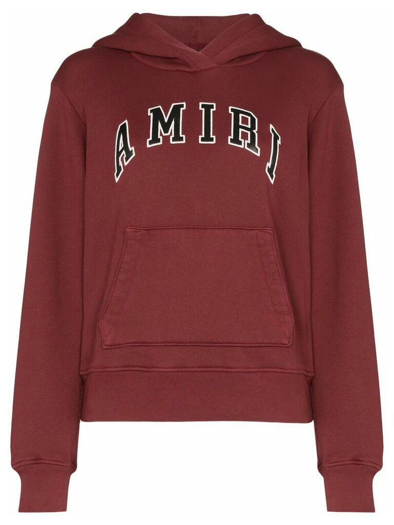 AMIRI college logo hooded sweatshirt - Red