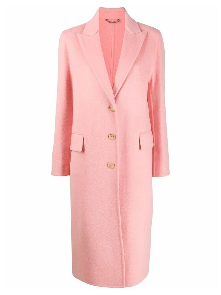 Ermanno Scervino fitted button down coat - PINK