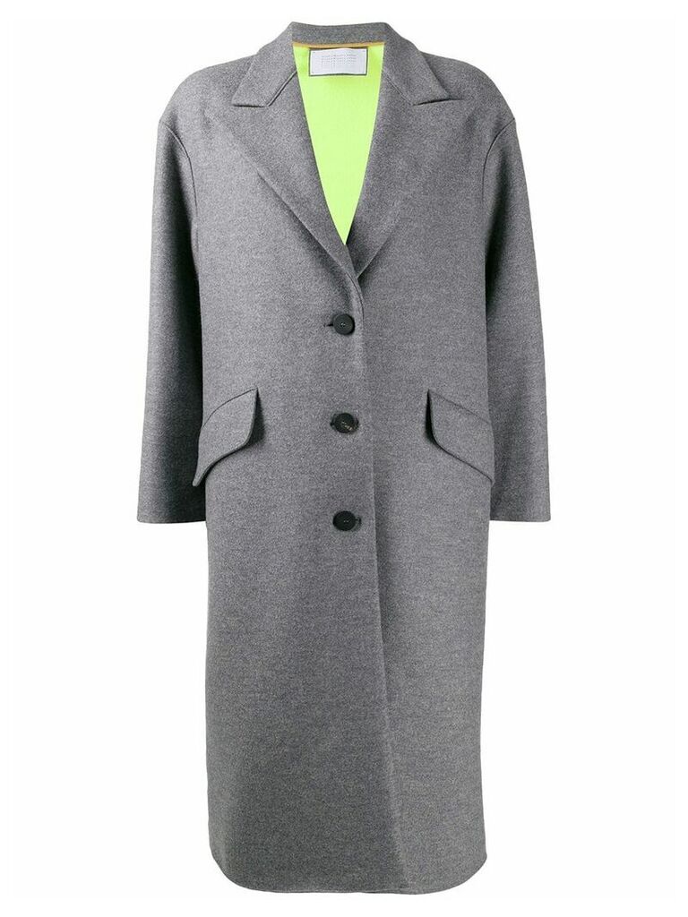 Harris Wharf London oversized single-breasted coat - Grey