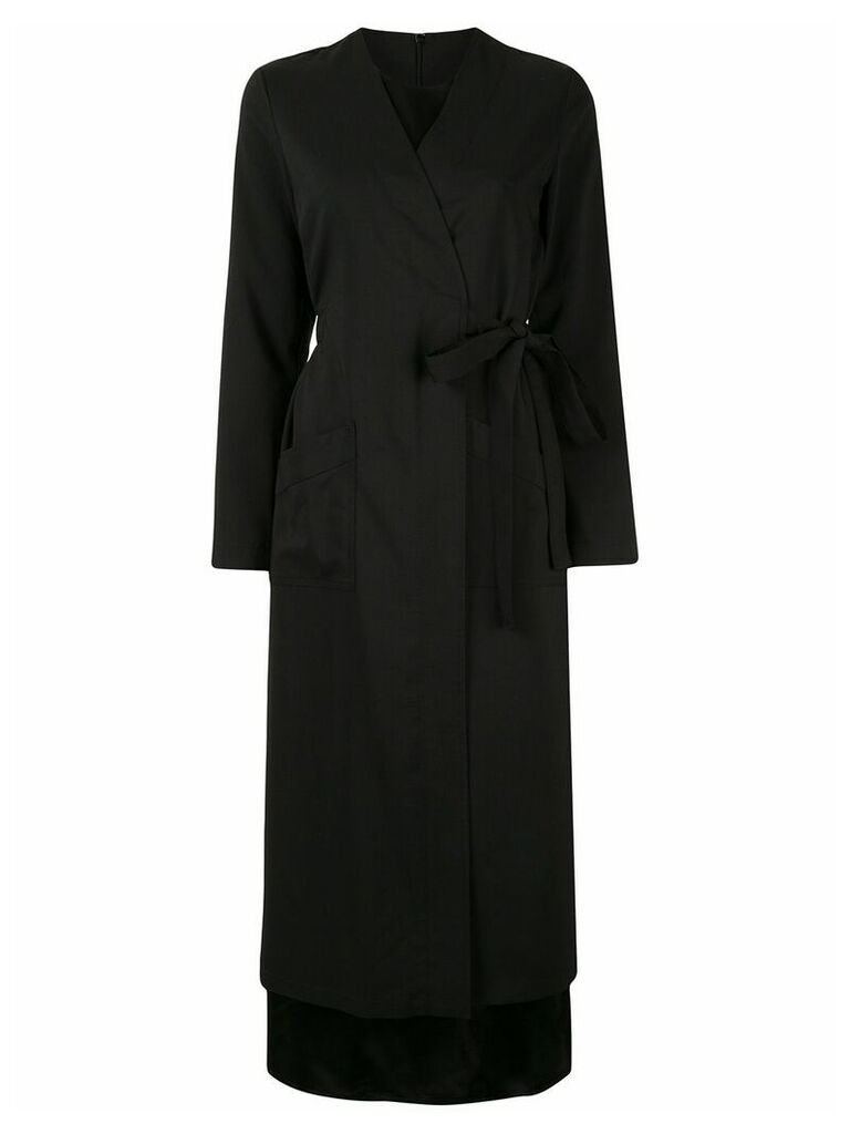 Mm6 Maison Margiela belted wrap dress - Black