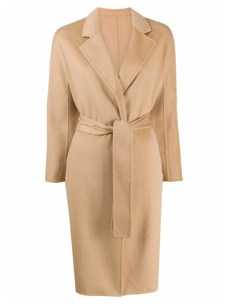 N.Peal cashmere belted coat - Brown