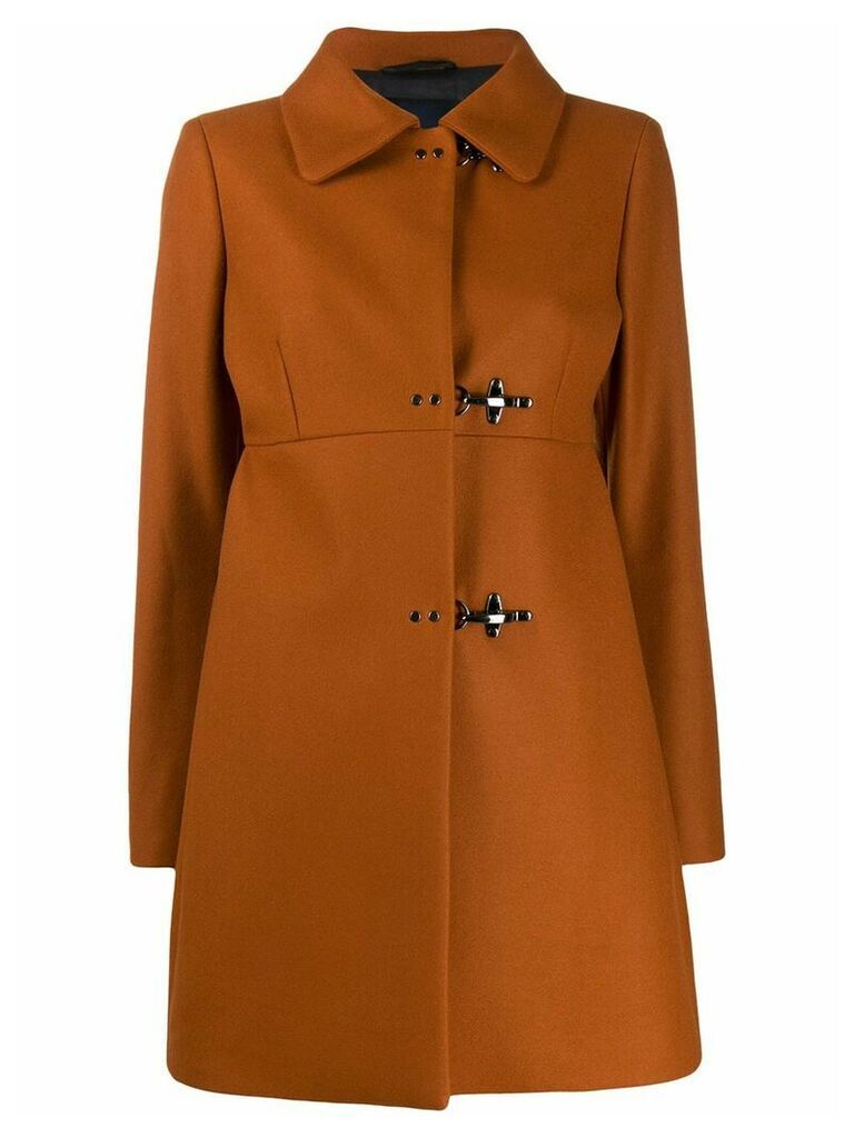 Fay A-line coat - Brown