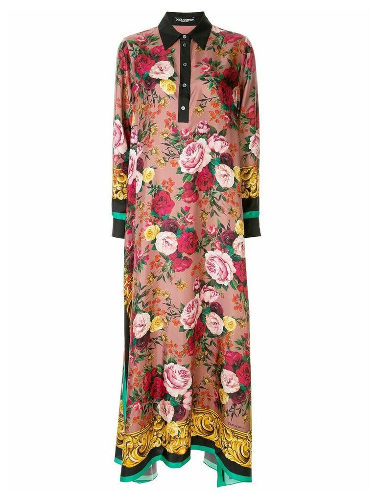 Dolce & Gabbana floral-print dress - PINK