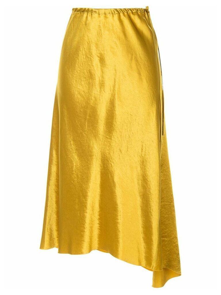 Ann Demeulemeester asymmetric high-waisted skirt - Yellow