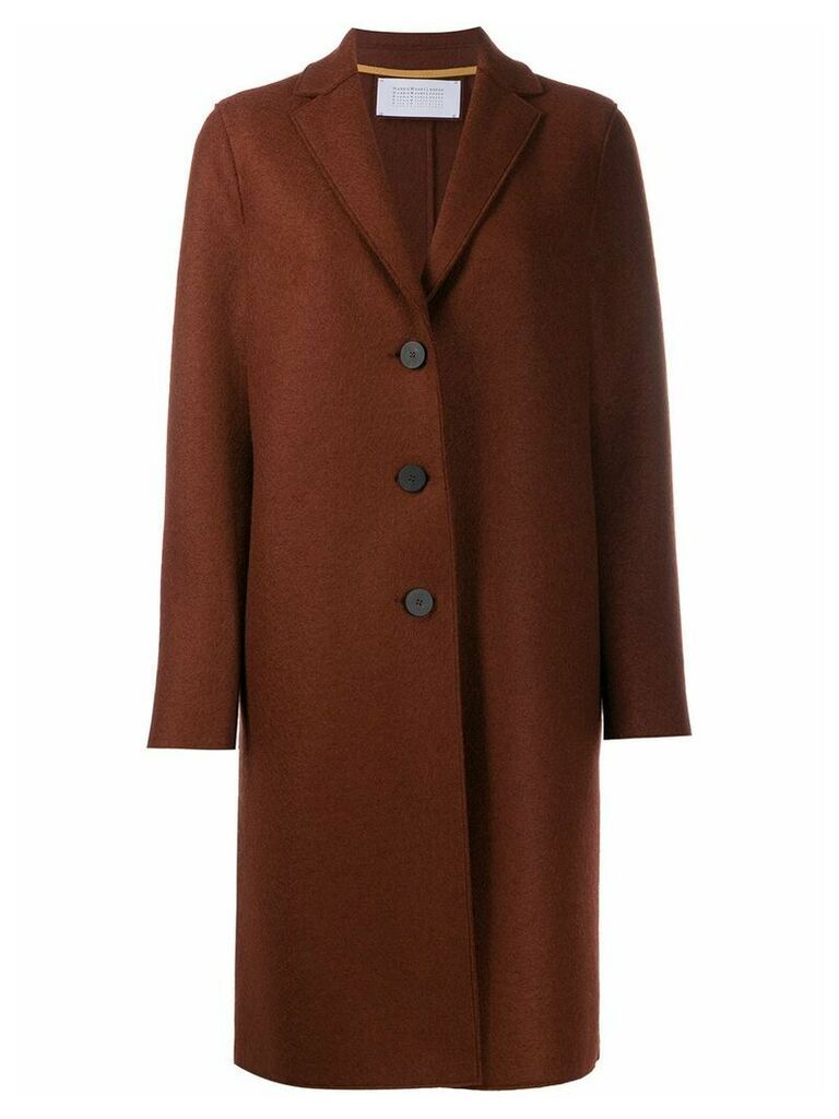 Harris Wharf London single breasted coat - Brown