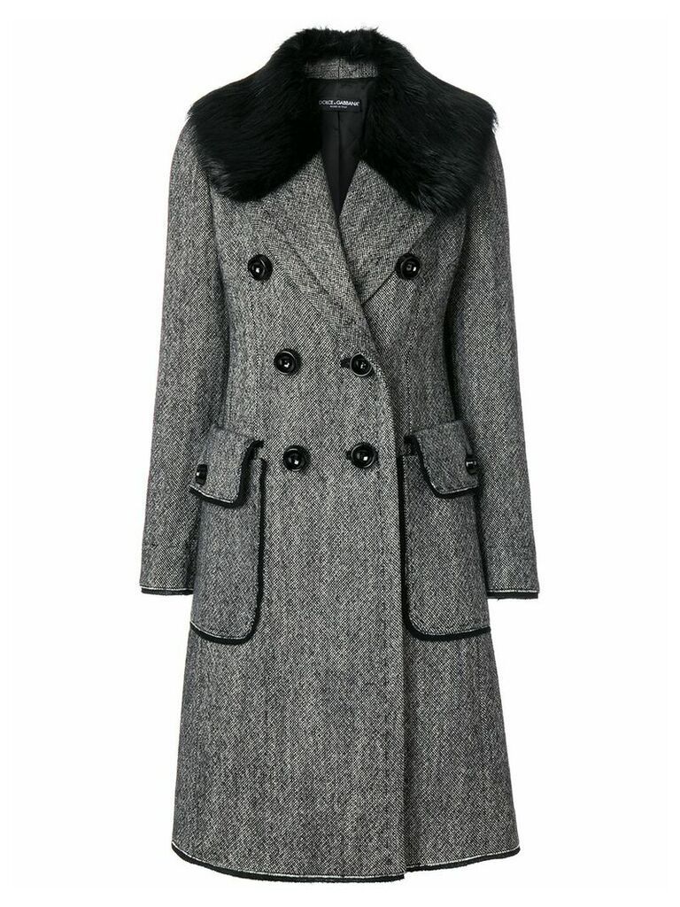Dolce & Gabbana double breasted coat - Black
