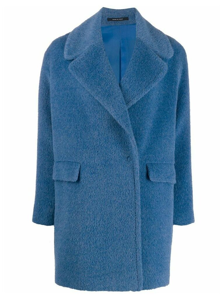 Tagliatore Astrid woven coat - Blue