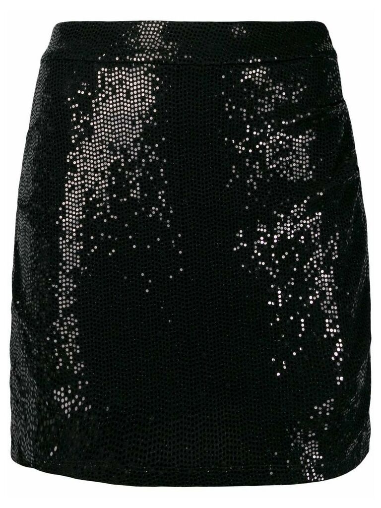 Marcelo Burlon County of Milan sequin-embellished short skirt - Black
